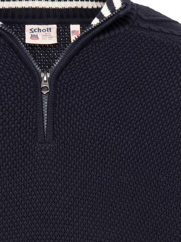 Pull-over Schott NYC en bleu
