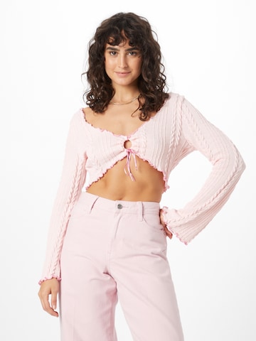 Pull-over NLY by Nelly en rose : devant