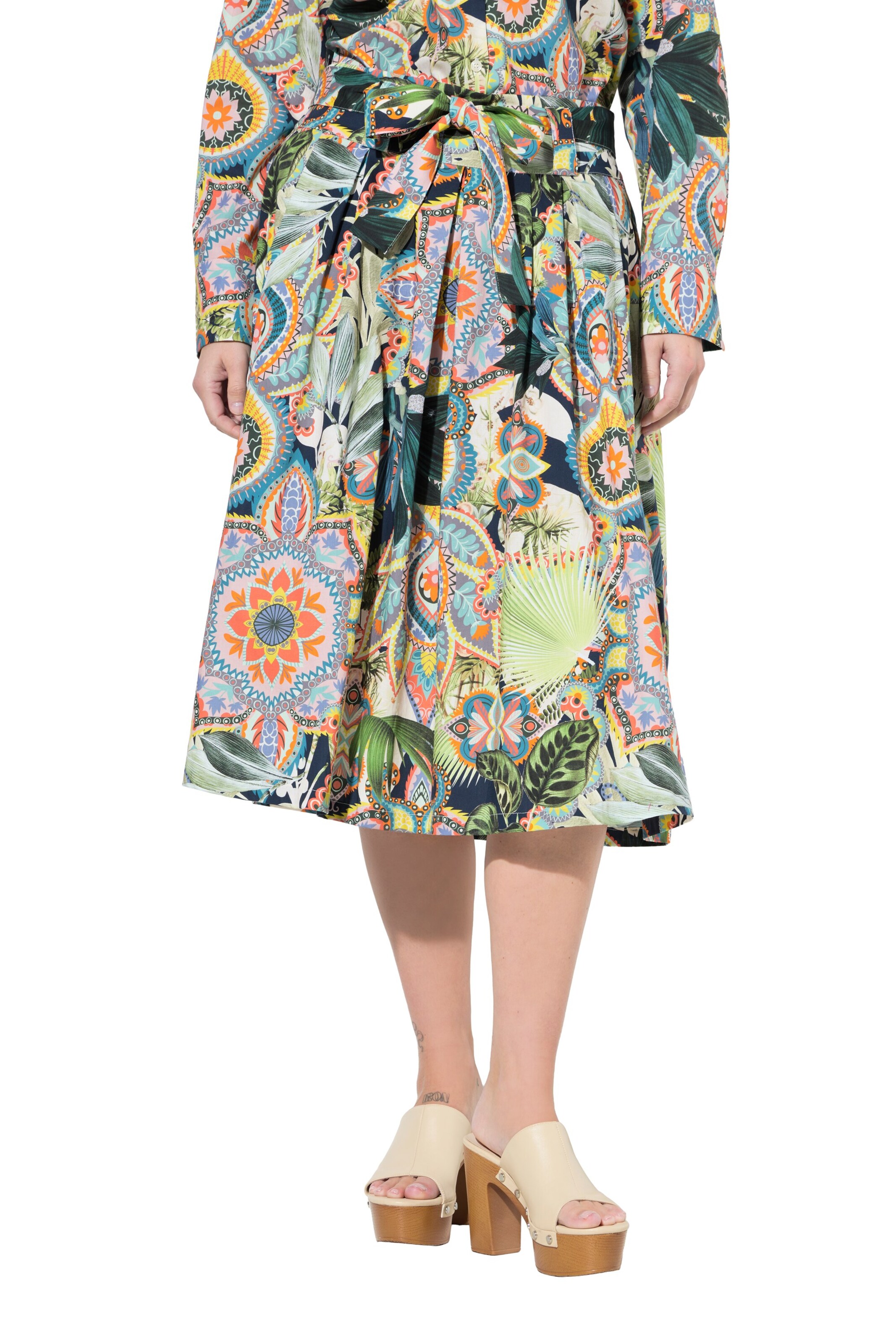 Ulla Popken Rok in Blauw: voorkant