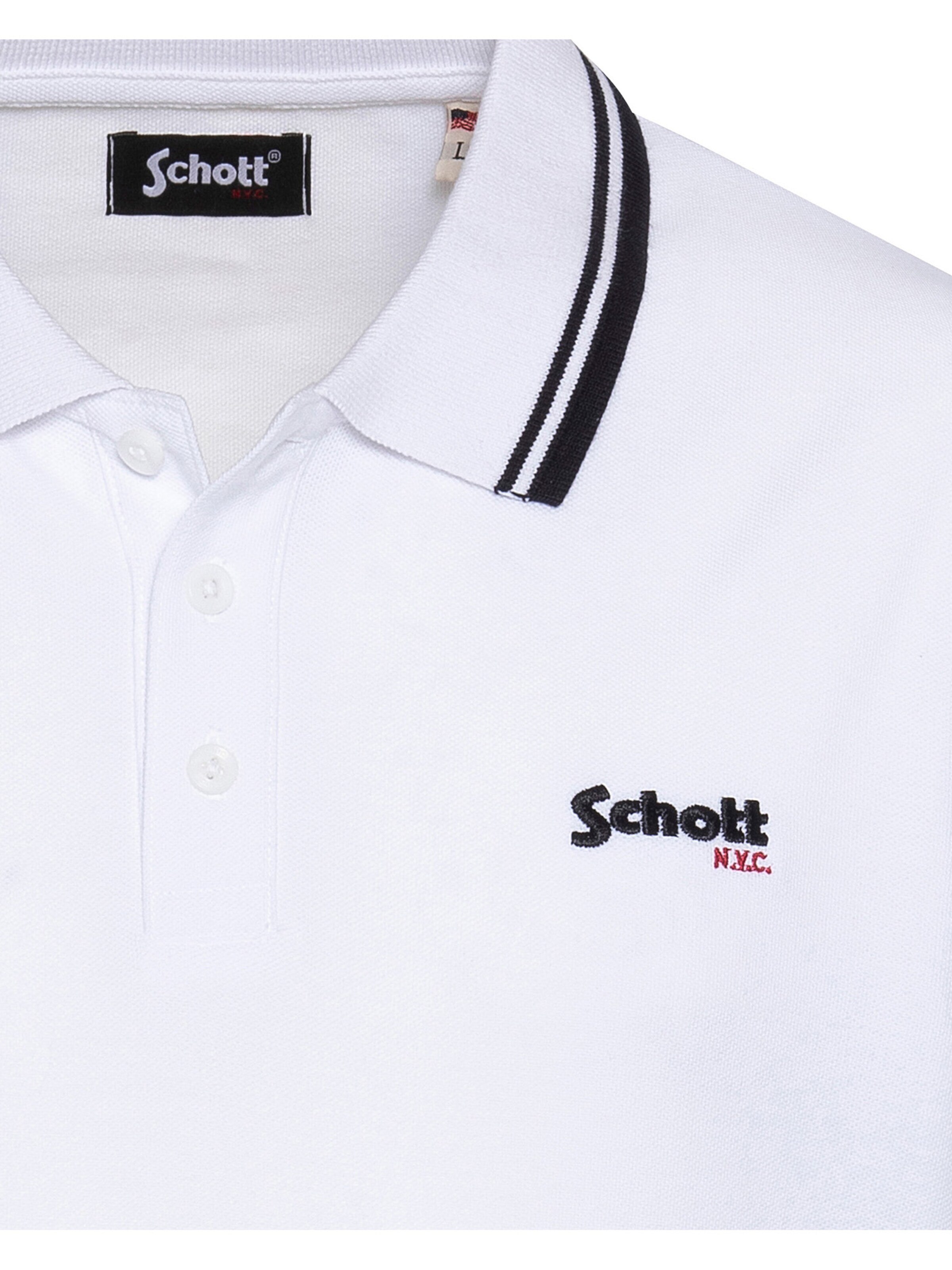 Schott NYC Shirt‌‌‌‌‌‌‌‌ in Weiß