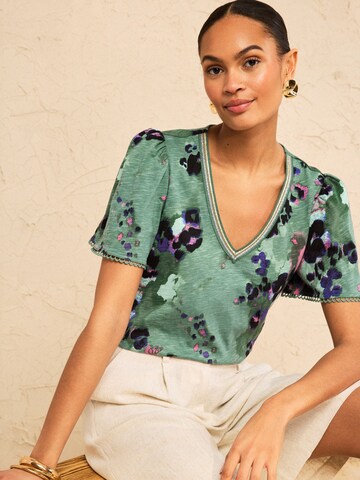 love & roses Shirt in Groen