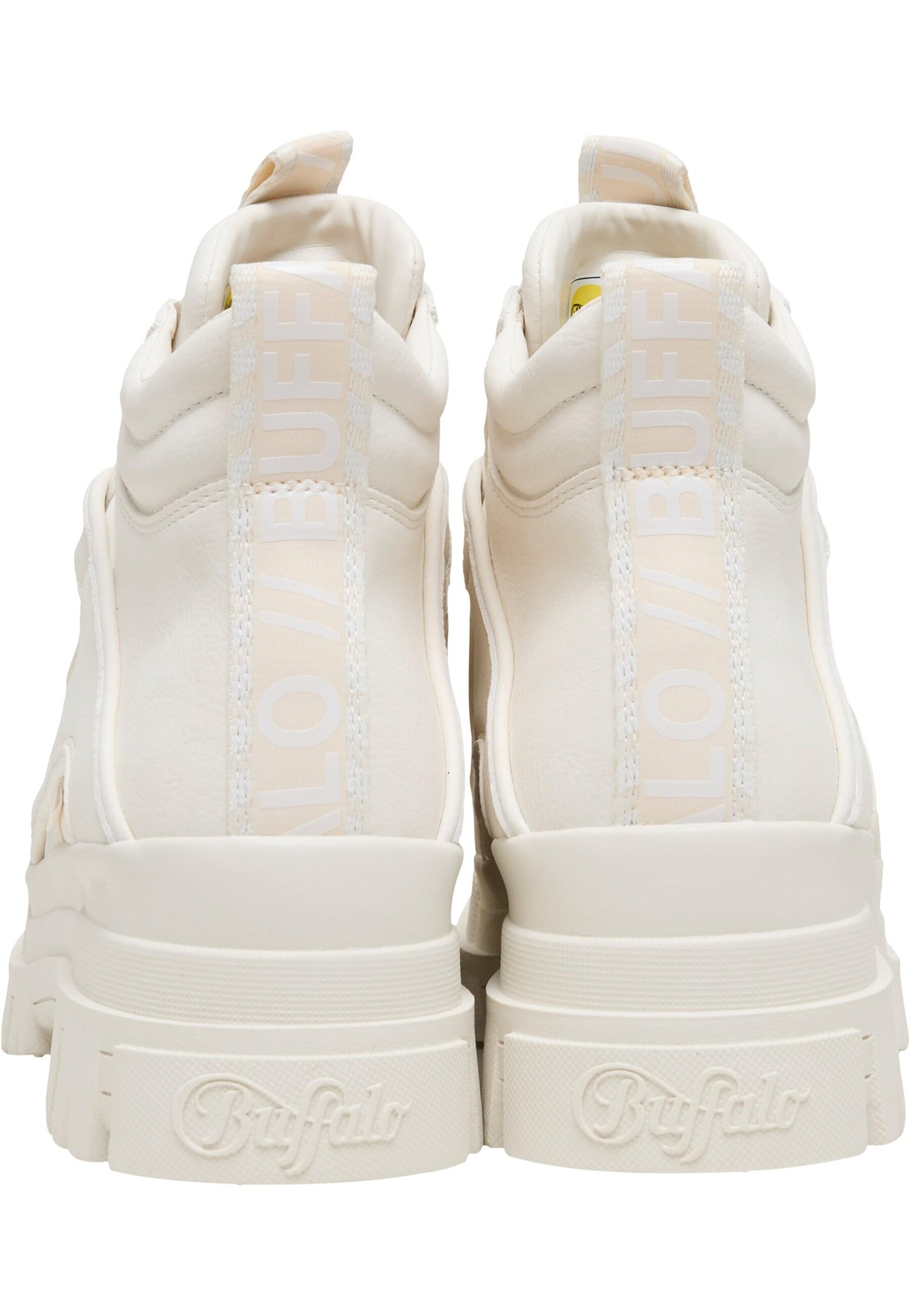 BUFFALO - Bota com atacadores 'Aspha' em branco