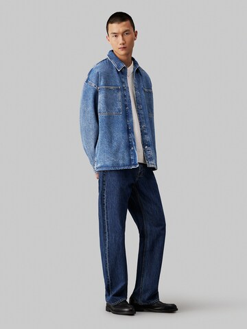 Calvin Klein Jeans Regular fit Button Up Shirt in Blue