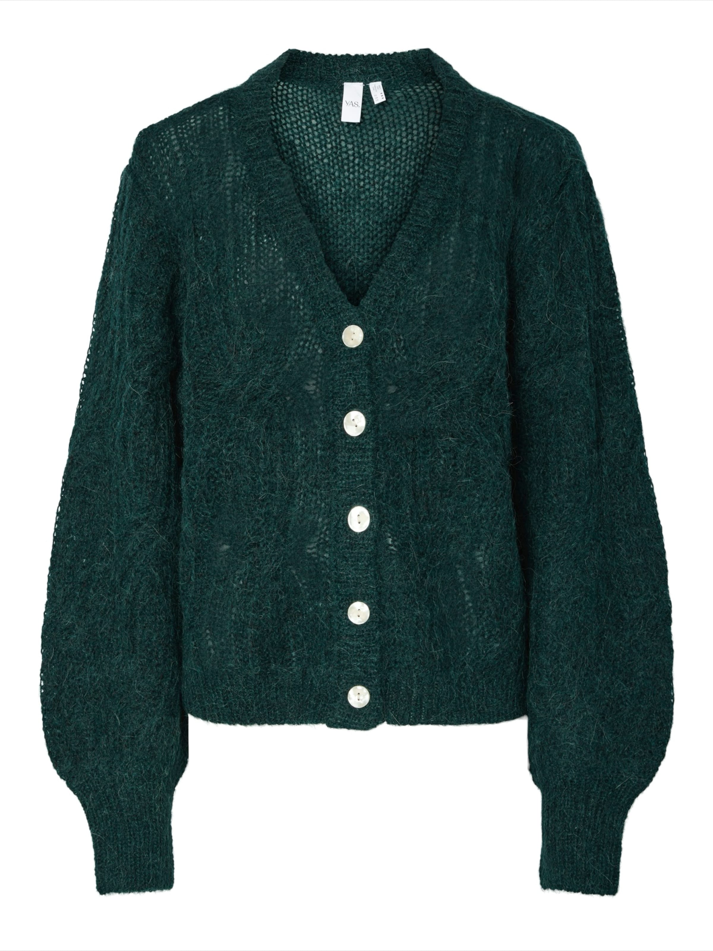 YAS Kardigán 'YASZUMA' - zöld: elől