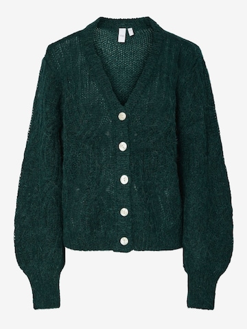 Cardigan 'YASZUMA' YAS en vert : devant