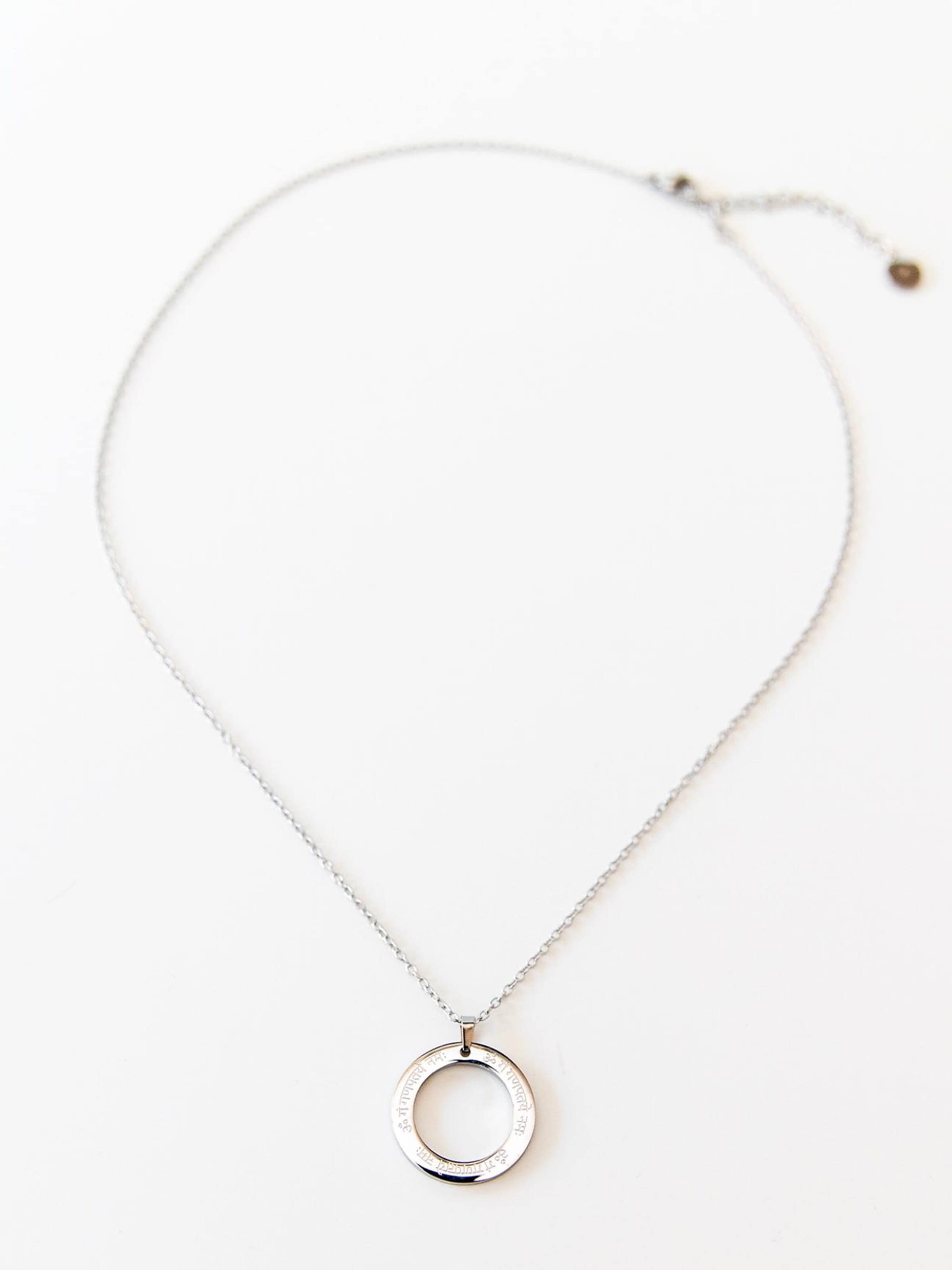 Divasya Kette 'Ganesha Mantra'‌‌‌‌ in Silber: Vorderseite