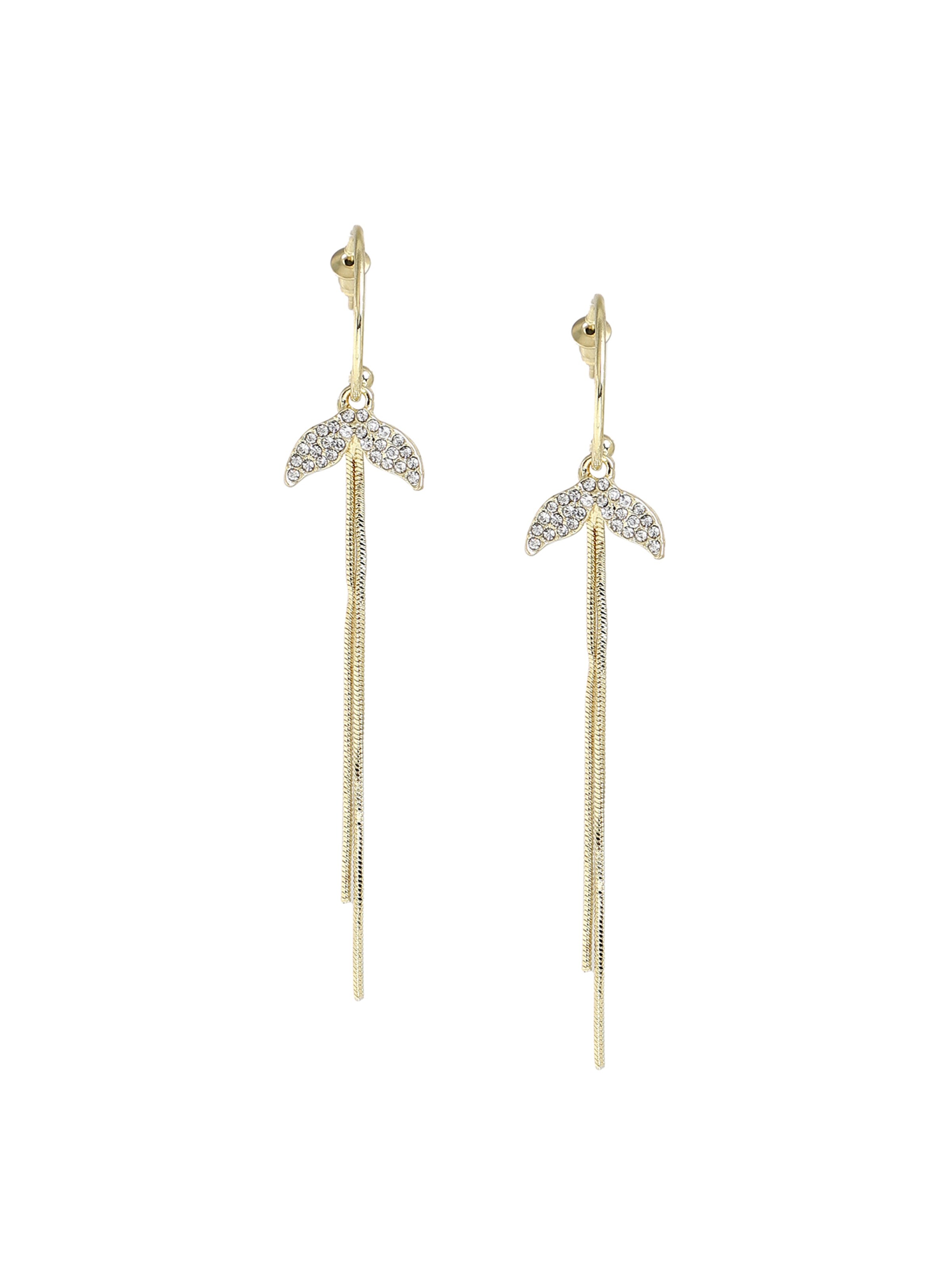 SOHI Ohrringe 'Bryana' in Gold: Vorderseite