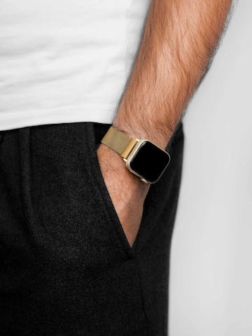HIRSCH Armbänder - Reloj digital 'Milanaise for Apple Watch' en oro