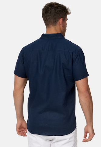 INDICODE JEANS Regular fit Overhemd 'Bravida' in Blauw