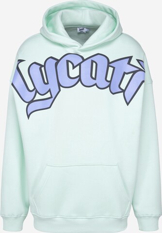 LYCATI exclusive for ABOUT YOU Свитшот 'Frosty Lycati' в Зеленый: спереди