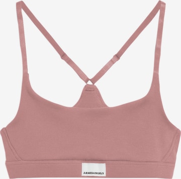 Soutien-gorge 'TOVAA RIB' ARMEDANGELS en rose : devant