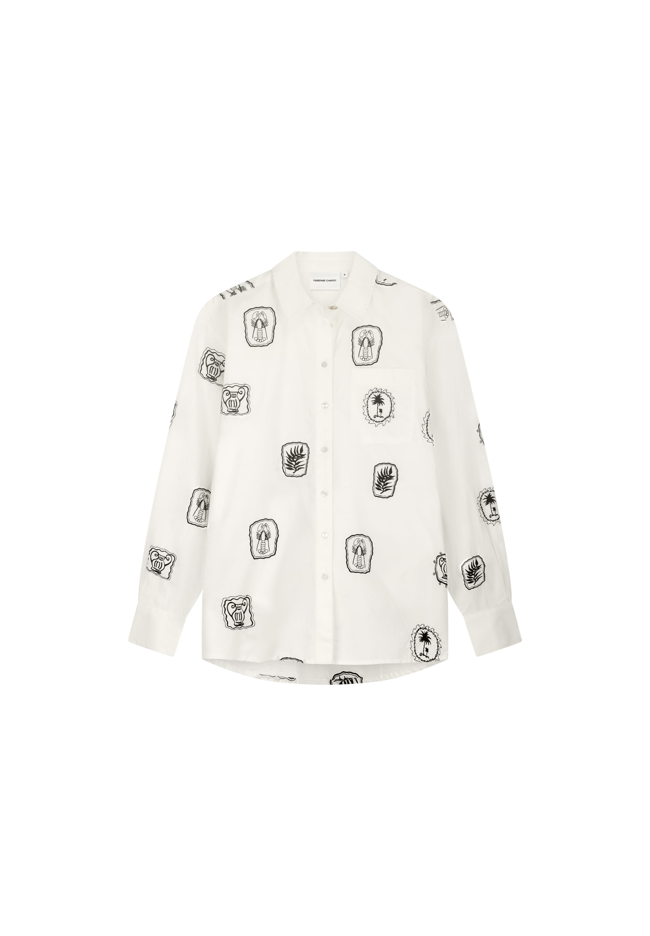 Fabienne Chapot Blouse in Wit: voorkant