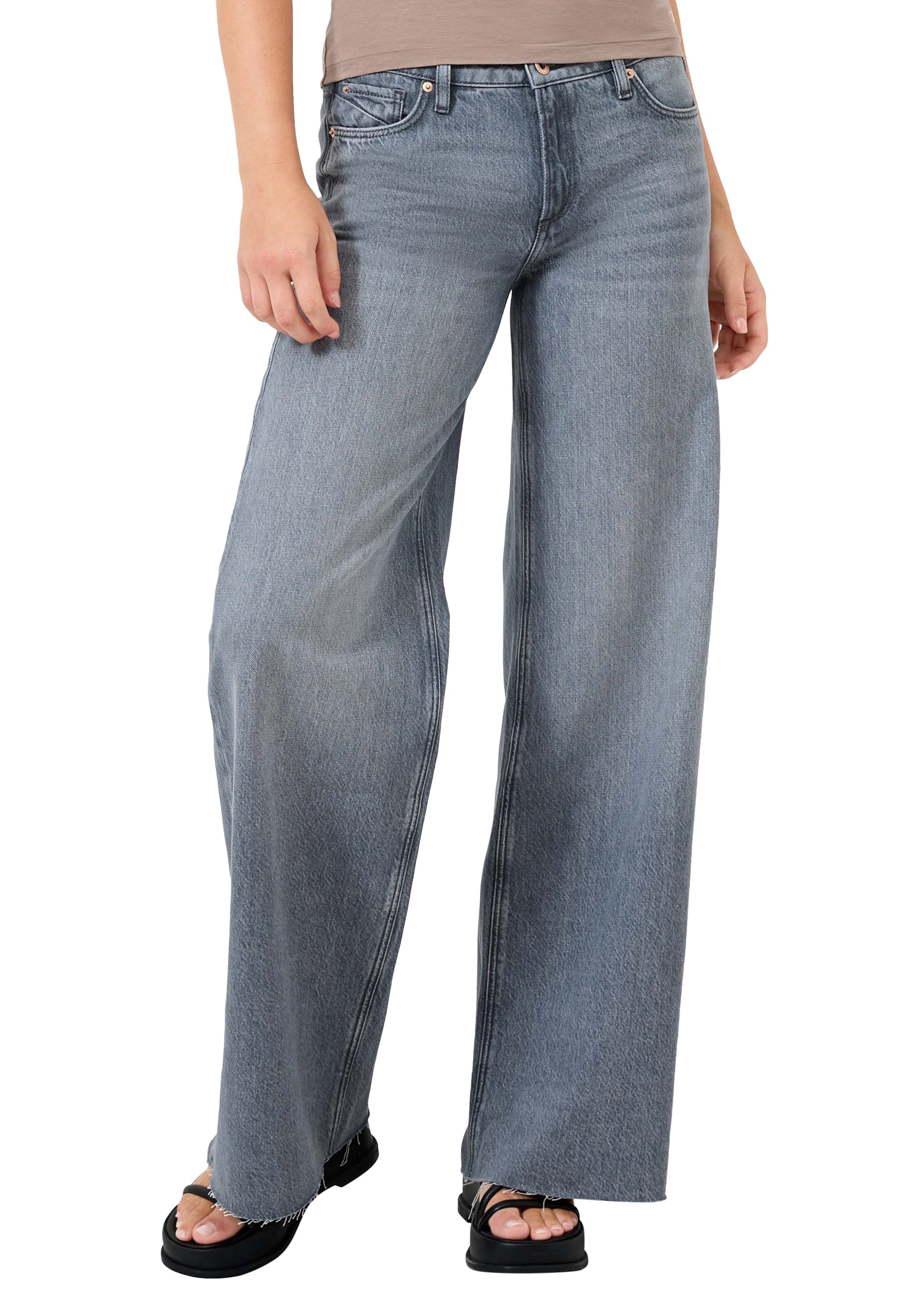 Wide Leg Jean ' CATIE ' QS en gris