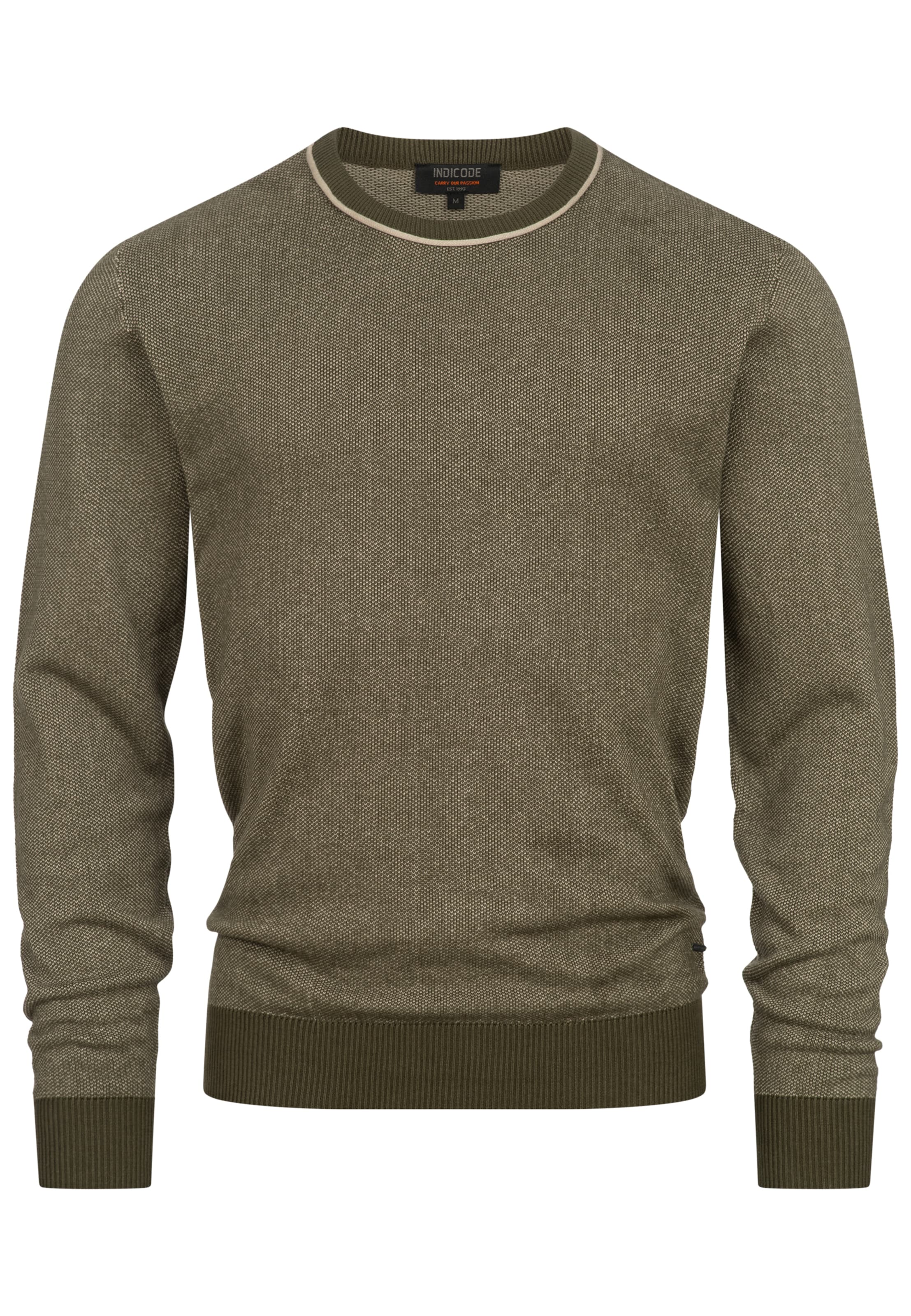 INDICODE JEANS Sweater in Green: front