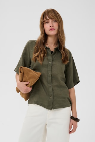 T-shirt 'CUAniela' CULTURE en vert : devant