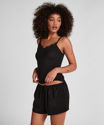 Hunkemöller Shirt body in Zwart: voorkant