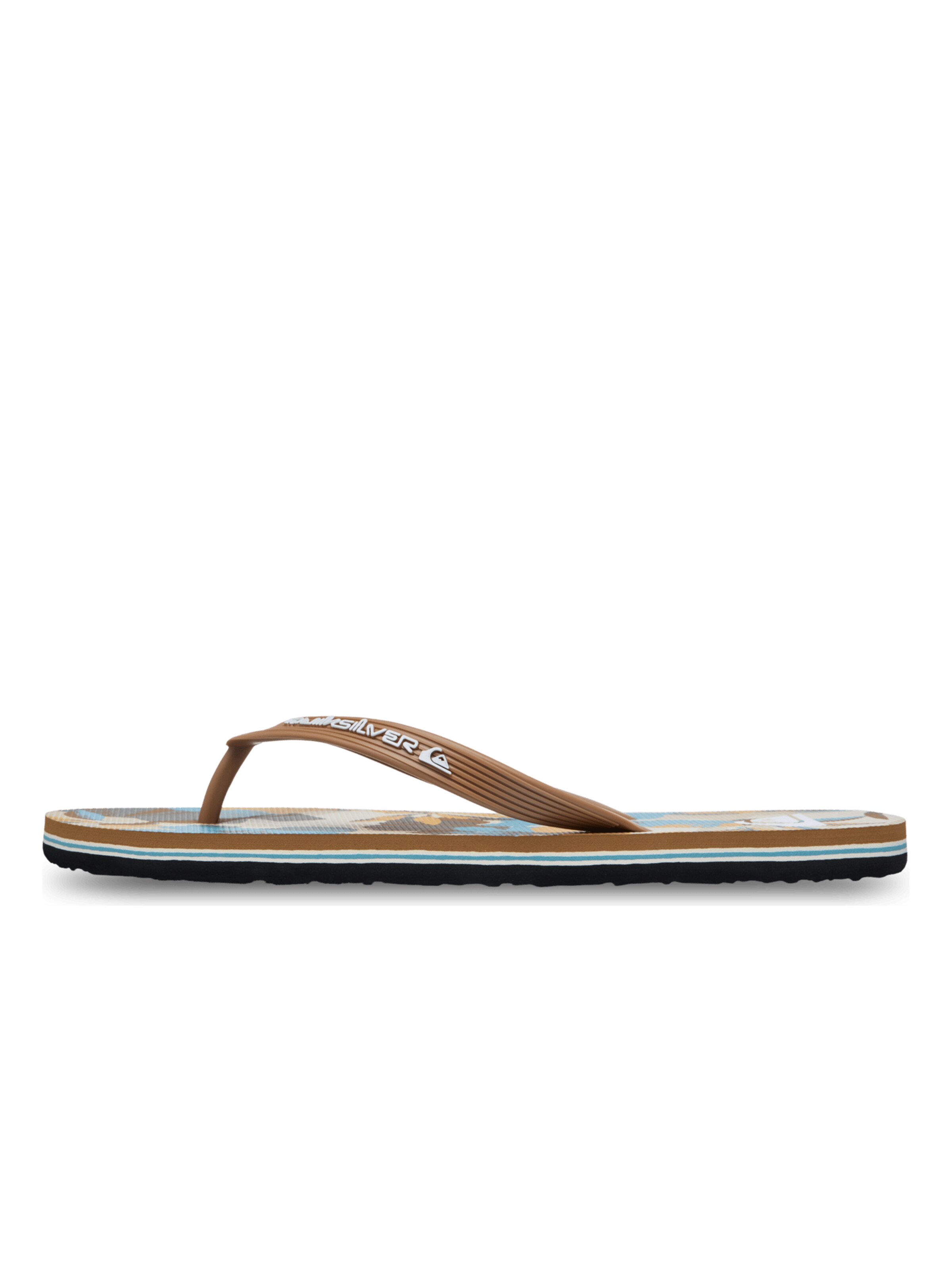 QUIKSILVER T-Bar Sandals 'Molokai Art' in Brown: front