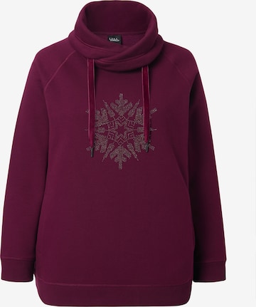 Ulla Popken Sweatshirt in Red: front