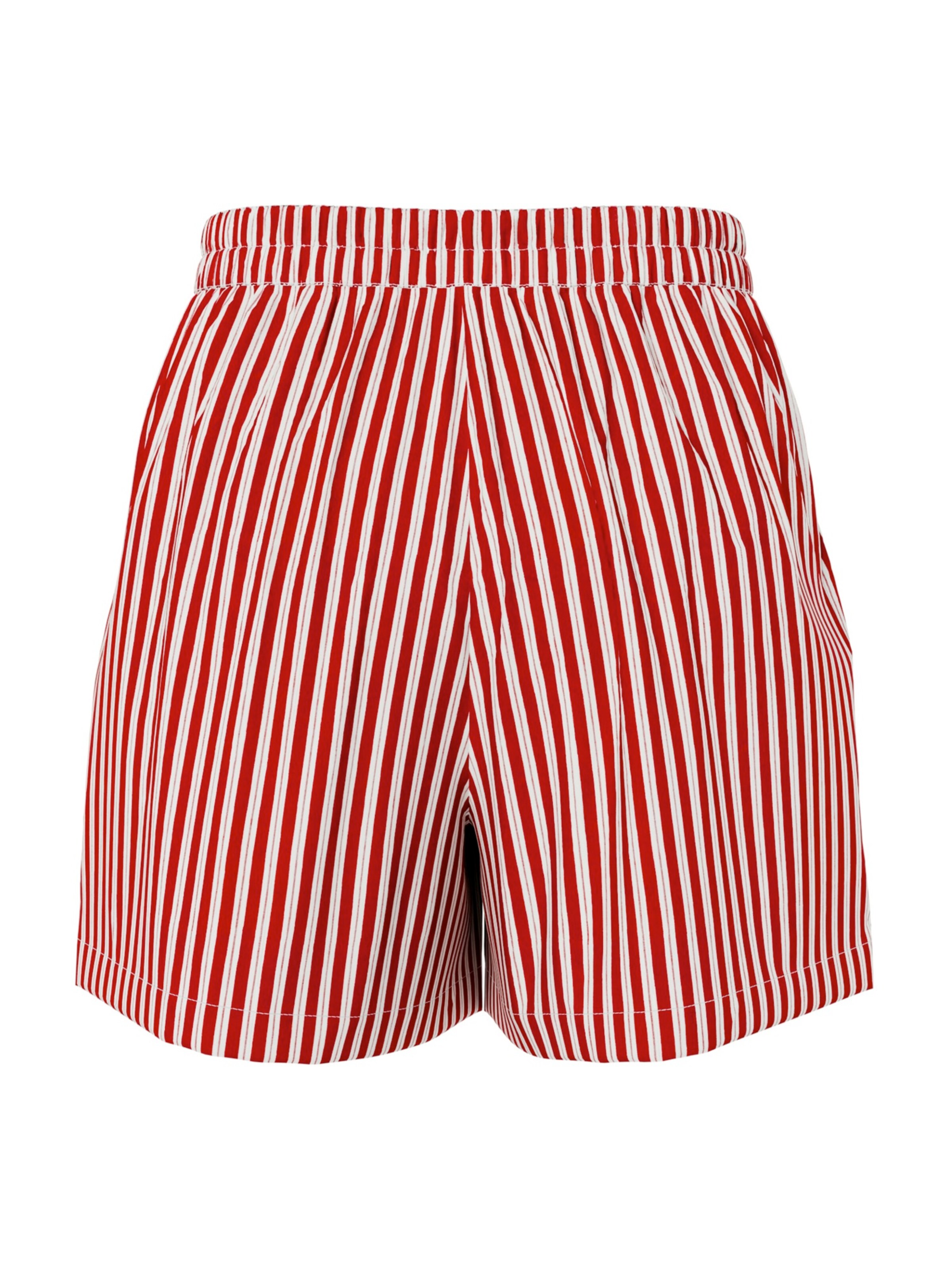 PIECES Loose fit Pants 'PCJolly' in Red