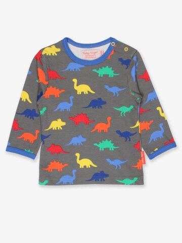 Toby Tiger Shirt 'Dinosaurier' in Grau: Vorderseite