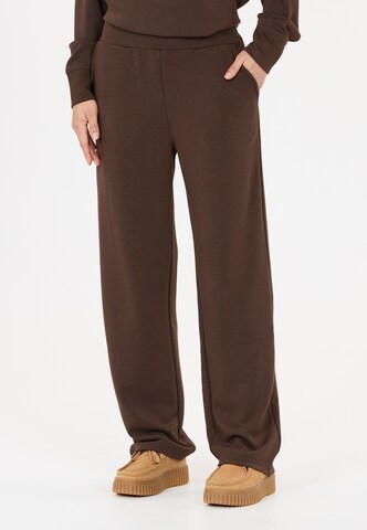 Athlecia Loose fit Workout Pants 'Jacey' in Brown: front