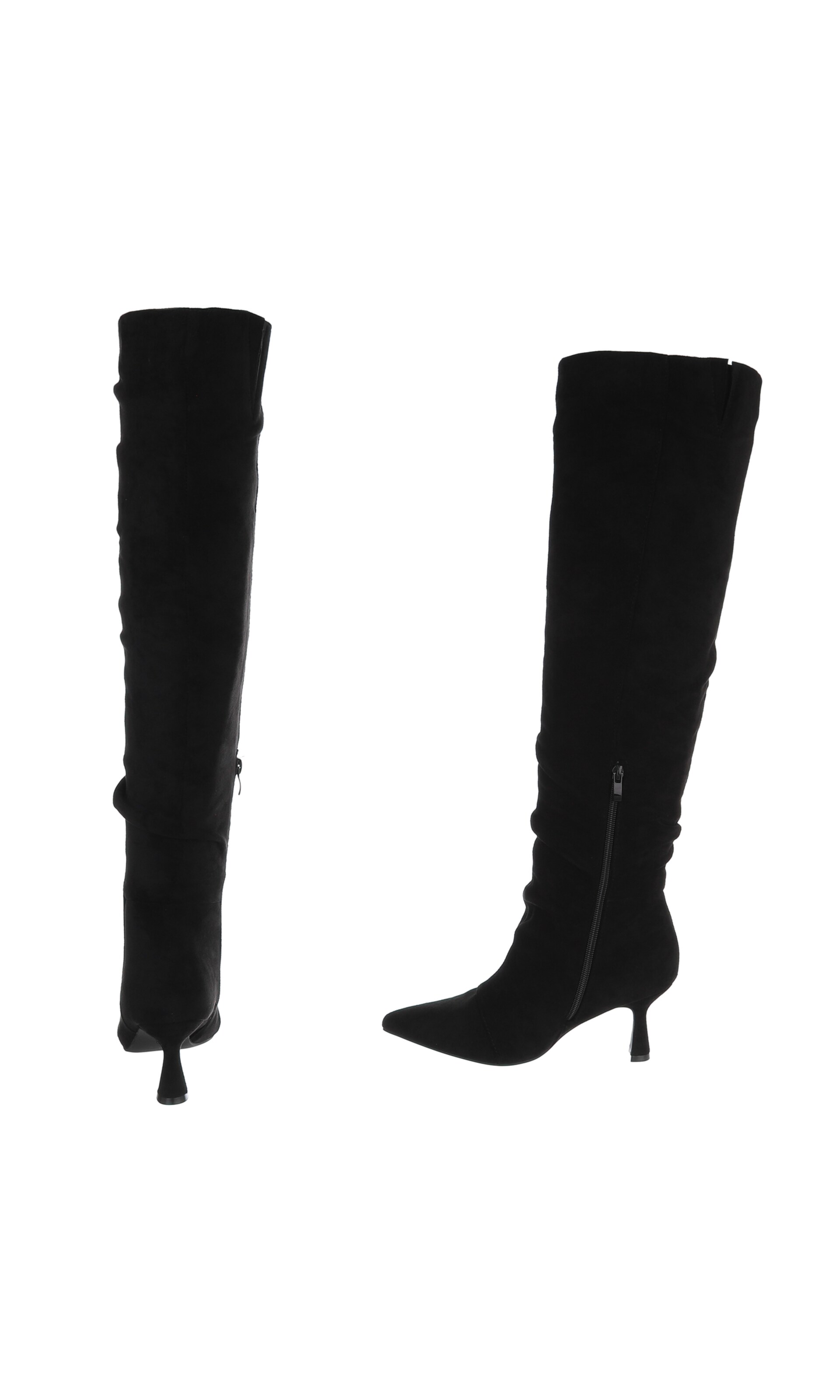 Ital-Design Overknees in Schwarz