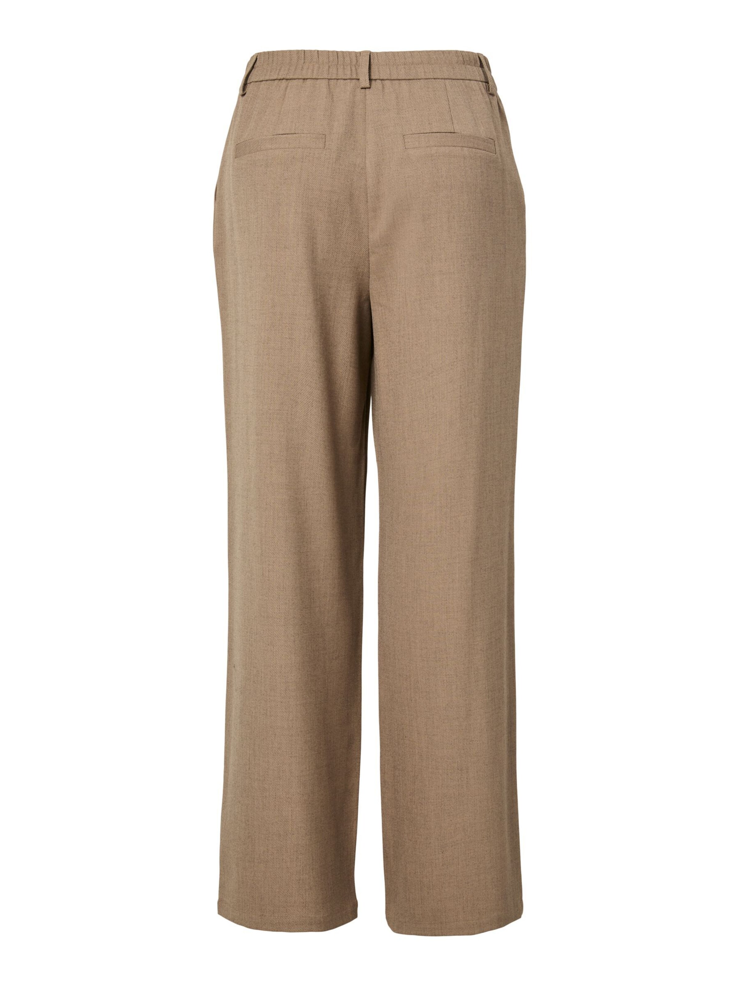 Regular Pantalon à pince 'PCBUBBLES' PIECES en marron