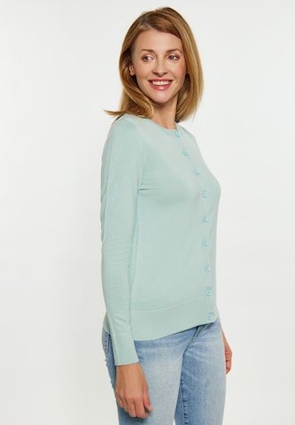 usha BLUE LABEL Knit Cardigan in Green: front