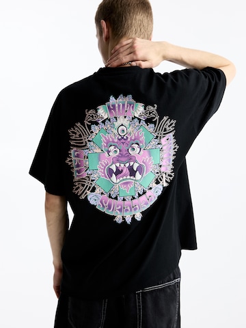 Pull&Bear T-Shirt in Schwarz