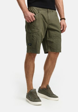 Regular Pantalon cargo 'Dreier' INDICODE JEANS en vert