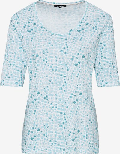 Olsen T-Shirt 'Edda' in aqua / weiß, Produktansicht