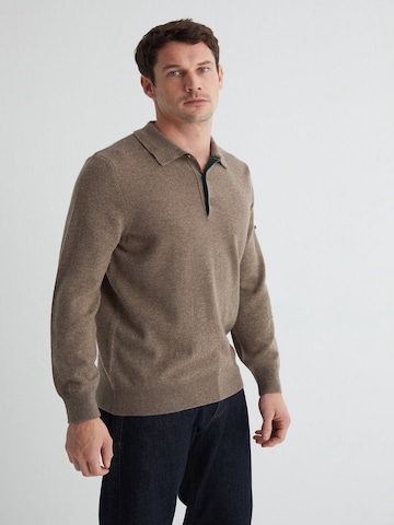 SILK & CASHMERE Gebreid vest in Grijs