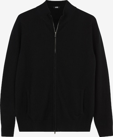 GOBI Cashmere Strickjacke 'Women's Essential Cashmere Full-Zip Cardigan' in Schwarz: Vorderseite