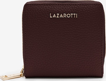 Portamonete 'Bologna' di Lazarotti in rosso: frontale