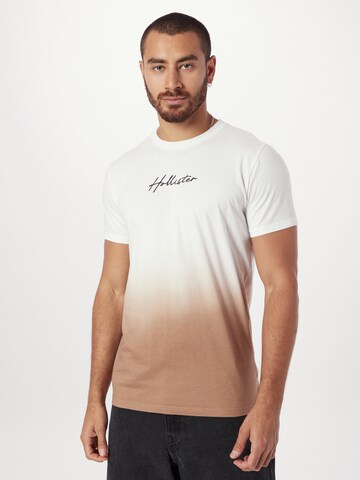 T-Shirt HOLLISTER en marron : devant