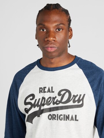 T-Shirt 'Athletic' Superdry en bleu