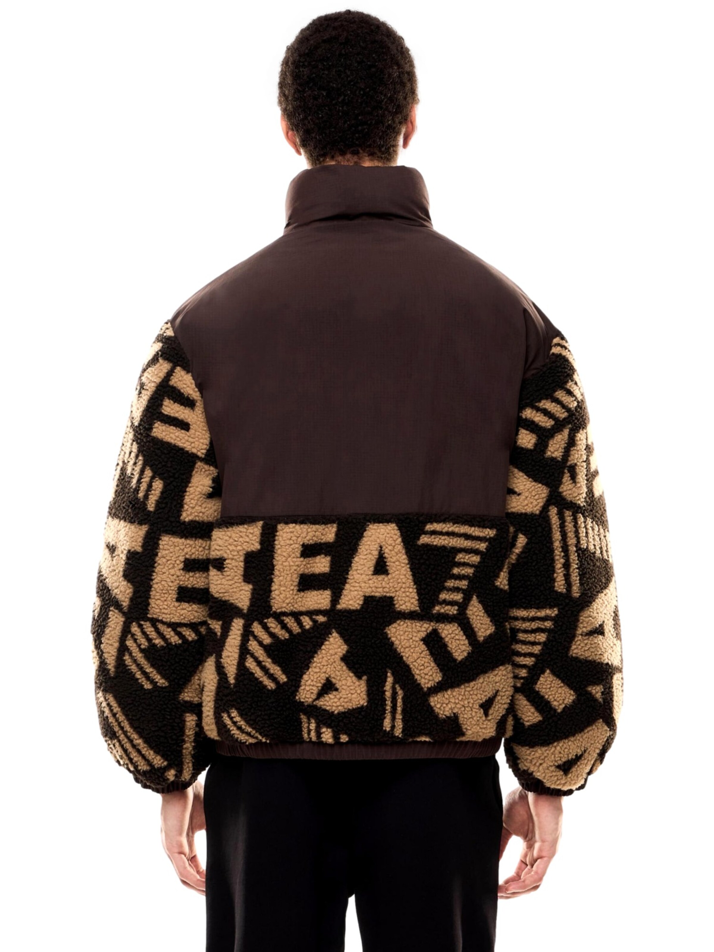 Veste en polaire EA7 Emporio Armani en marron