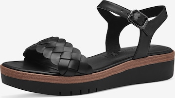 TAMARIS Sandals in Black: front