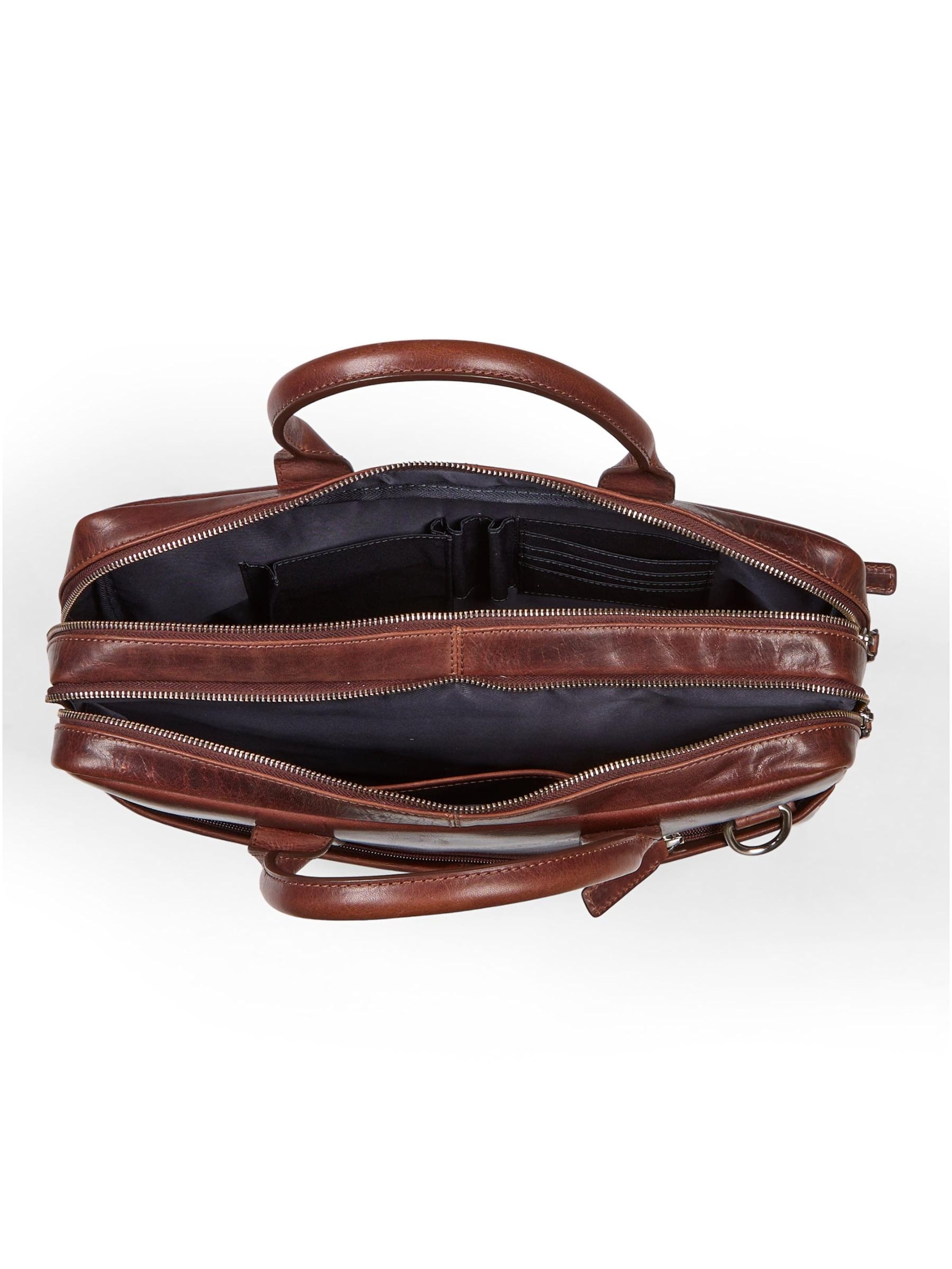 Borsa per laptop 'Laptop Bag Stanley Brown' di Howard London in marrone