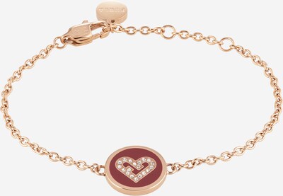 FURLA Pulseira 'Heart' em ouro rosa / vermelho escuro, Vista do produto