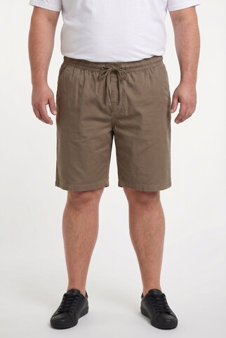 Men Plus Regular Pants in Brown
