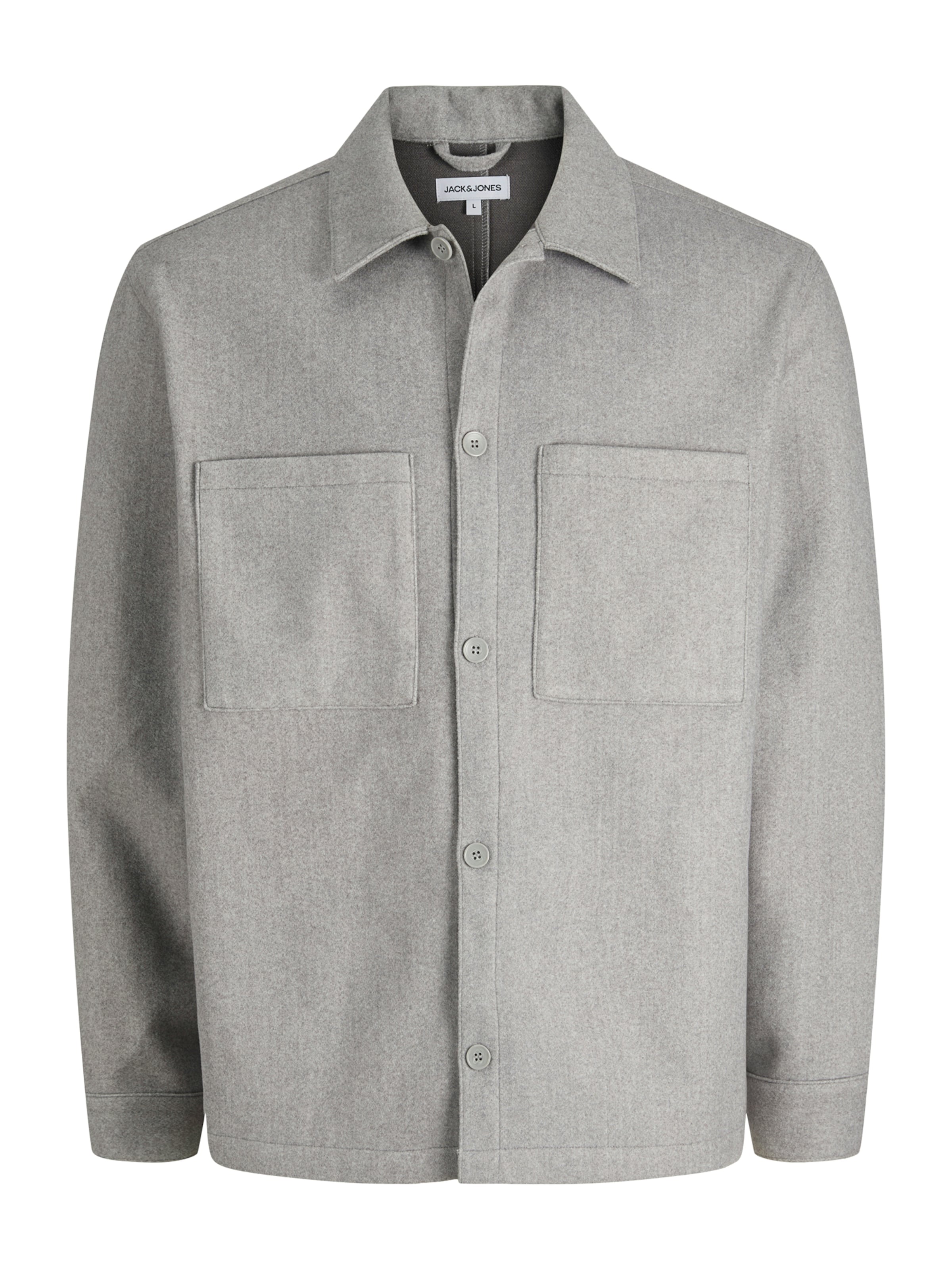 Cămașă &#x27;JJJERRY&#x27; de la JACK &amp; JONES pe gri: față