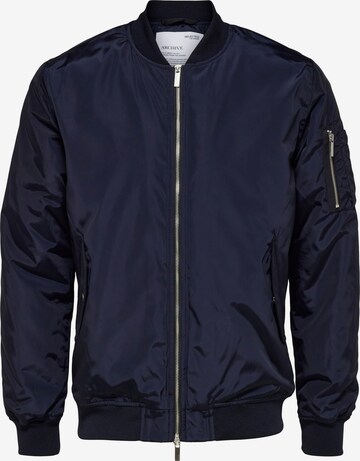 SELECTED HOMME Tussenjas in Blauw: voorkant