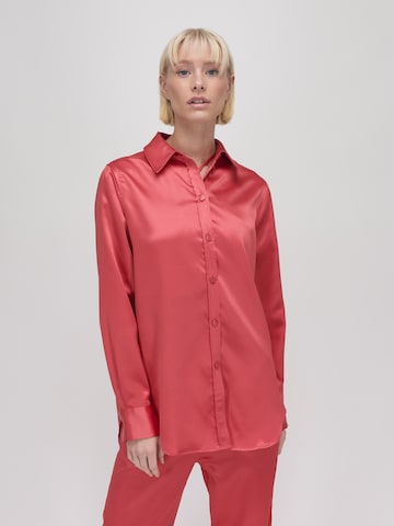 UNFOLLOWED x ABOUT YOU Blouse 'BOSSY' in Rood: voorkant