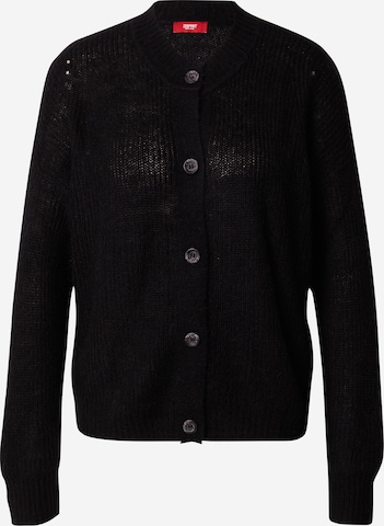 ESPRIT Knit cardigan in Black: front