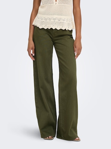JDY Regular Jeans 'CARINA' in Groen: voorkant