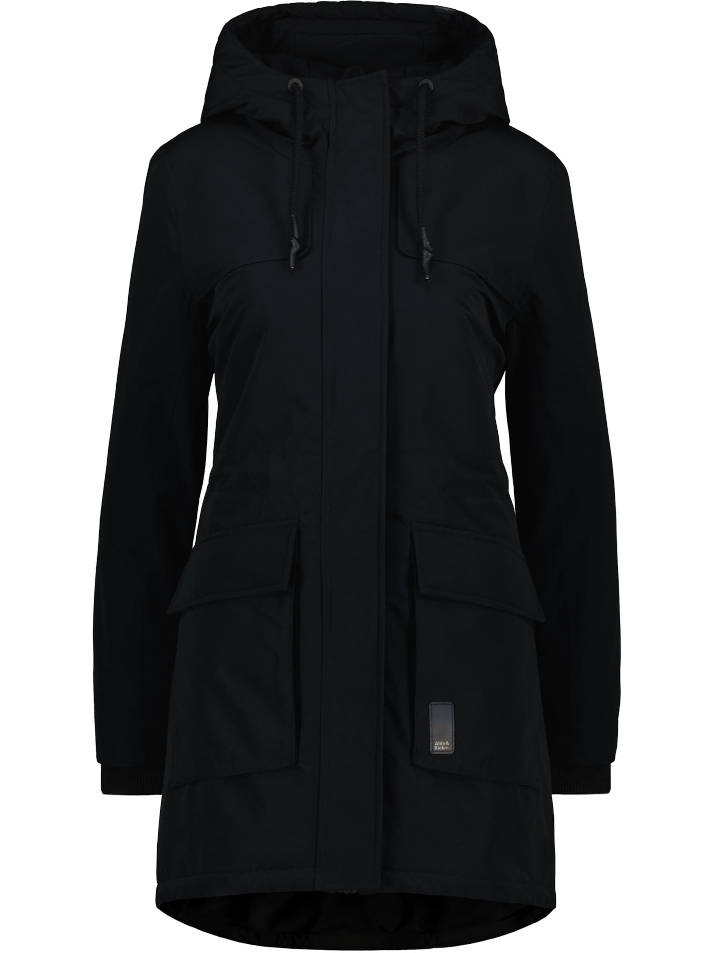 alife & kickin Talvitakki 'Charlize' värissä musta: etupuoli