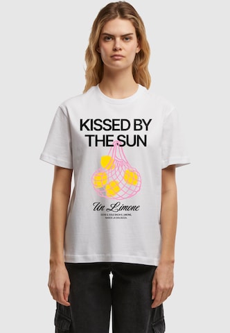 Mister Tee Póló 'Kissed By The Sun' - fehér: elől