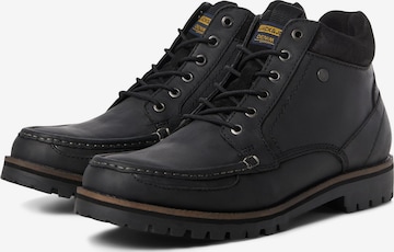 JACK & JONES Lace-Up Boots in Black