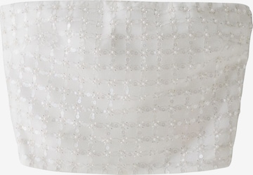 BershkaTop - bijela boja: prednji dio